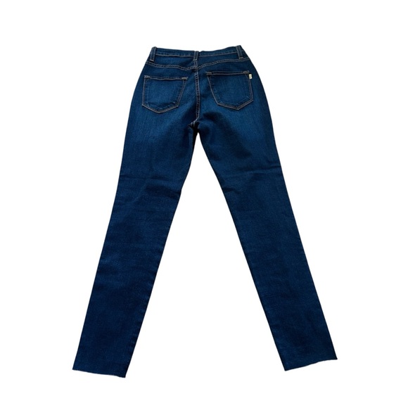 🆕Vibrant Blue and Silver Skinny Jeans with Silver Rhinestones - Picture 2 of 4